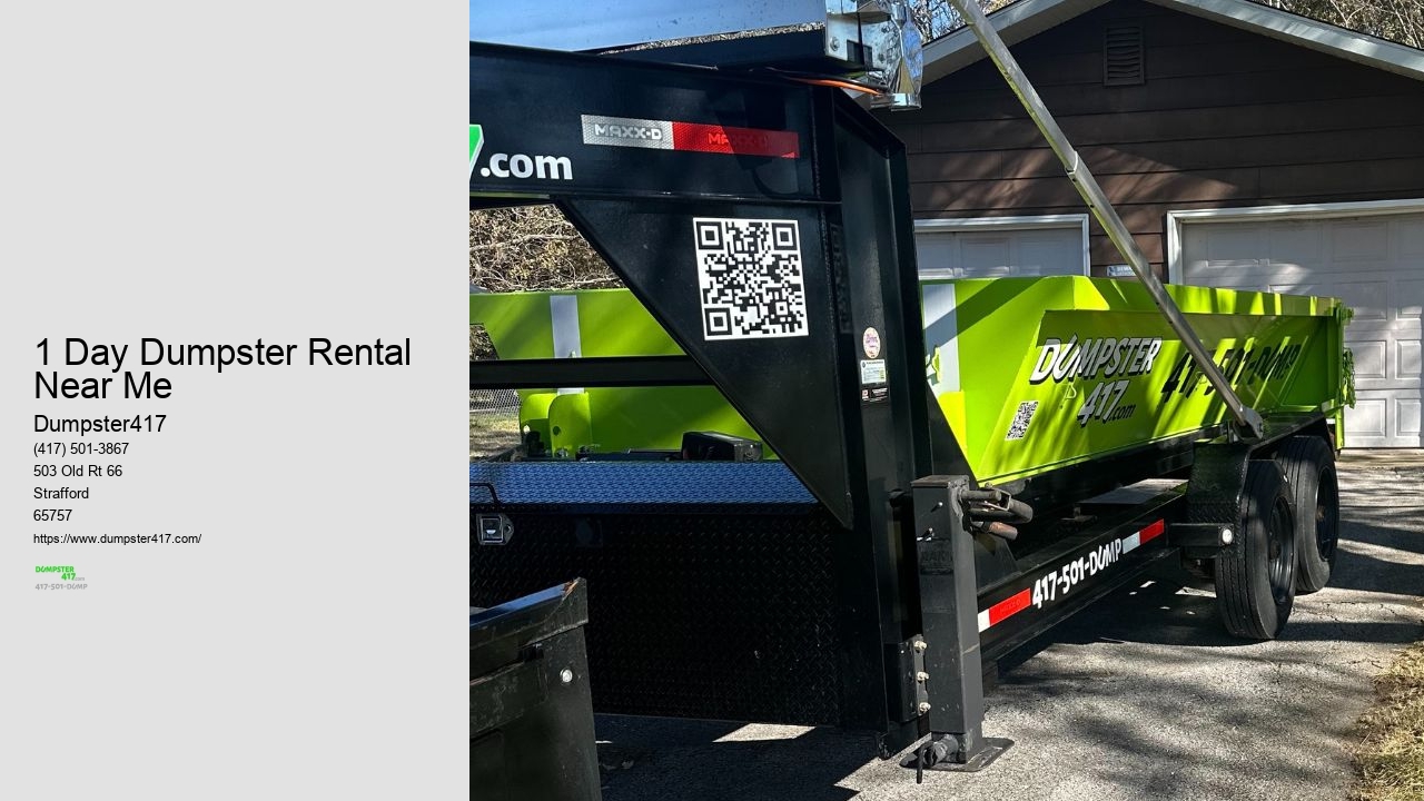 1 Day Dumpster Rental Near Me