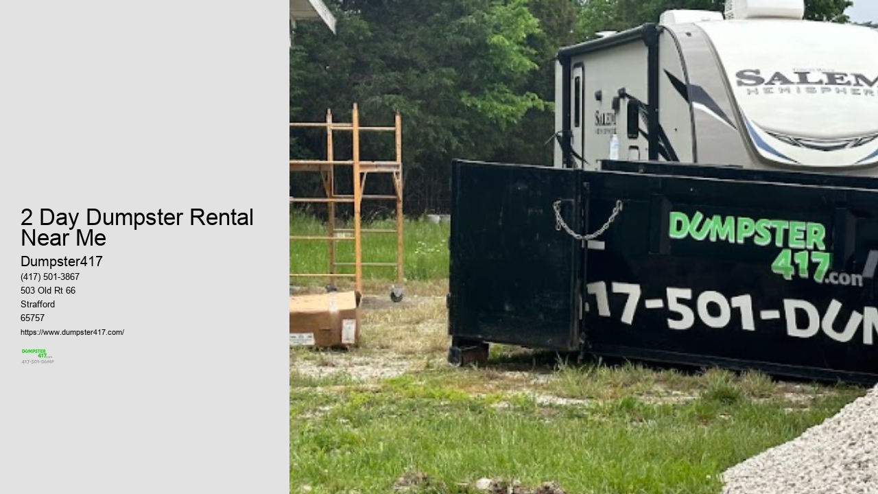 Dumpster417 Residential Dumpster Rental