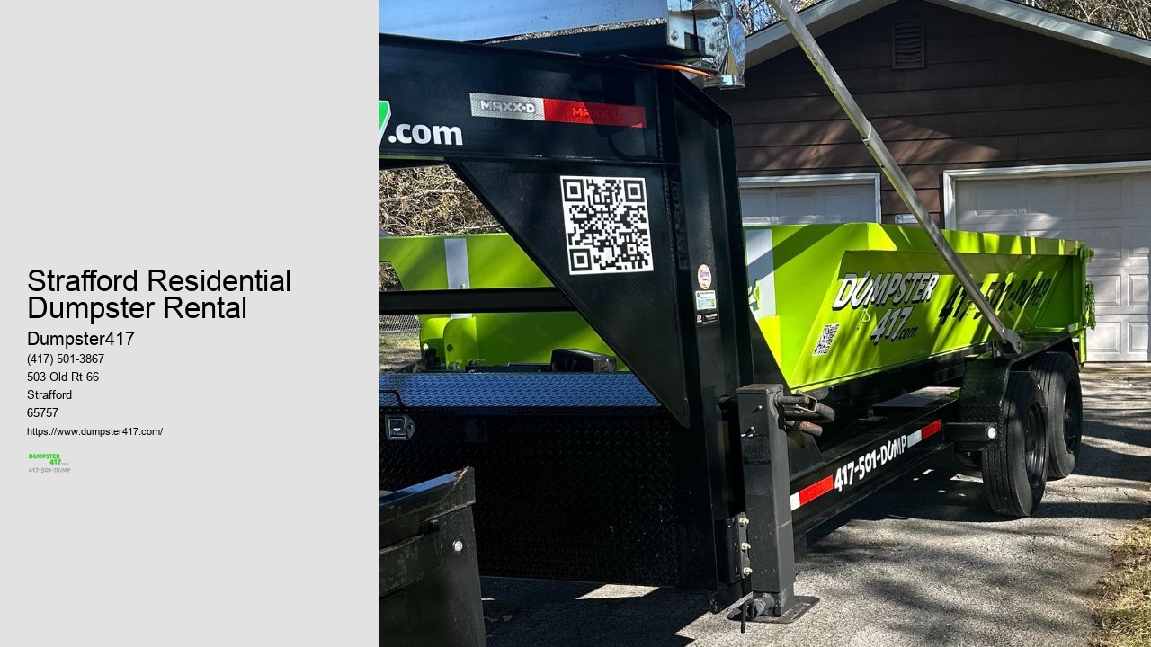 Strafford Residential Dumpster Rental